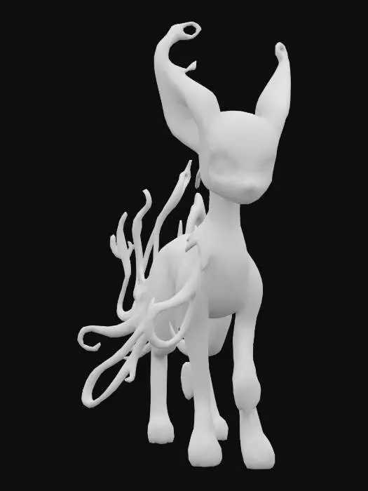 3D model for ghost type eeveelution