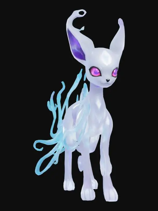 3D model for ghost type eeveelution
