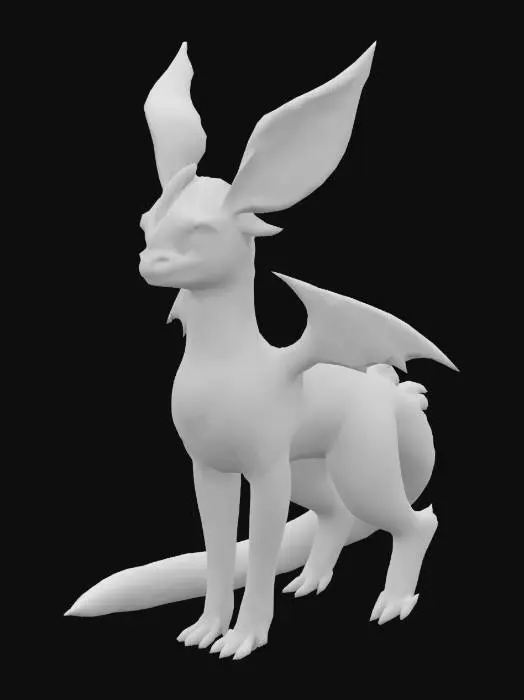 3D model for dragon eeveelution