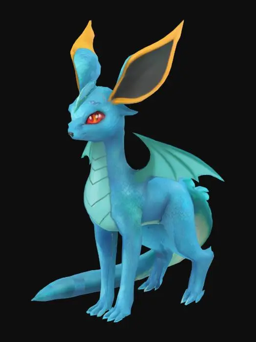 3D model for dragon eeveelution