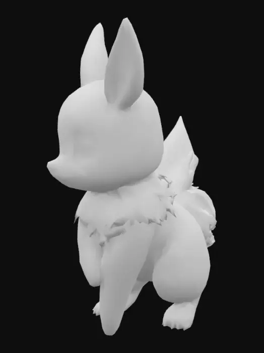 3D model for Pikachu and Eevee combined