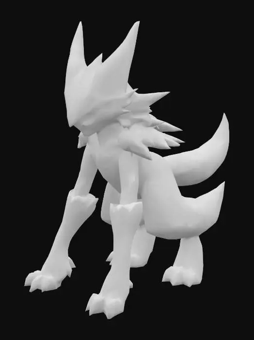 3D model for zeraora and zoroark combined
