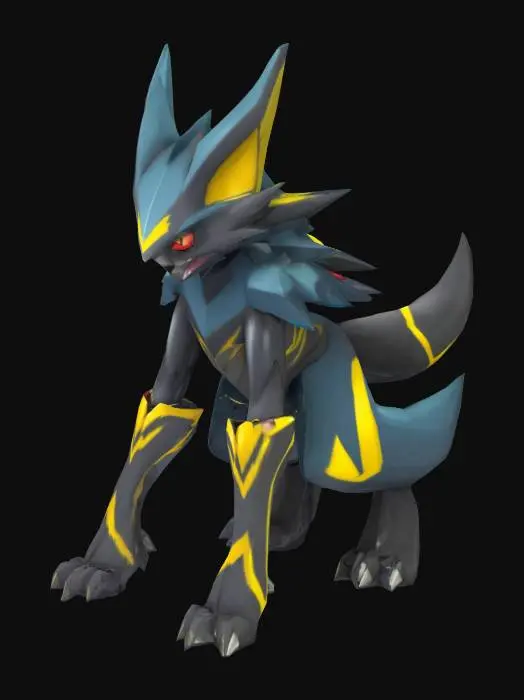 3D model for zeraora and zoroark combined
