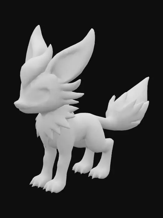 3D model for zorua and zeraora combined