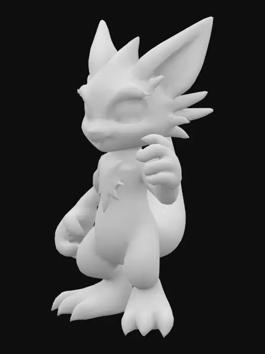 3D model for zeraora as a pal in palworld