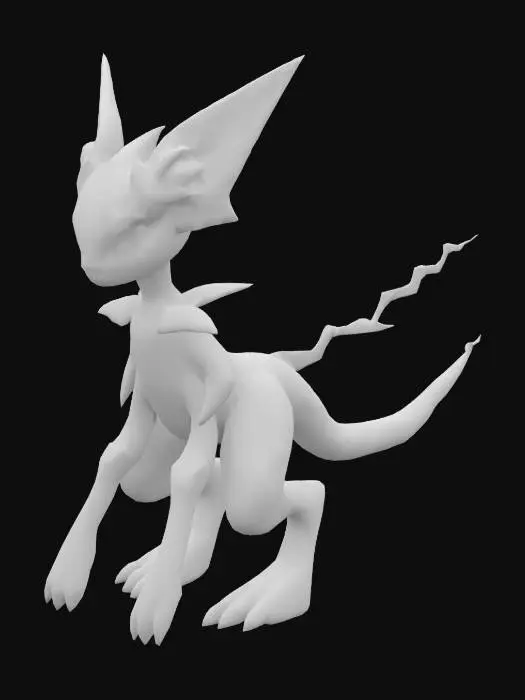 3D model for luxray and zeraora combined