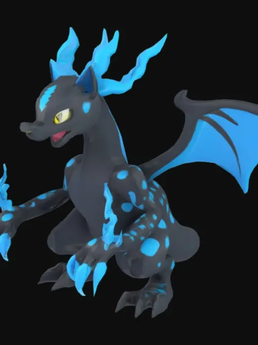 3D model for Zecrom combined with zeraora