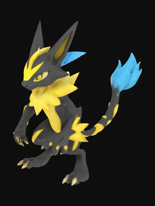 3D model for Realistic zeraora