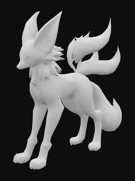 3D model for zorua and zeraora combined