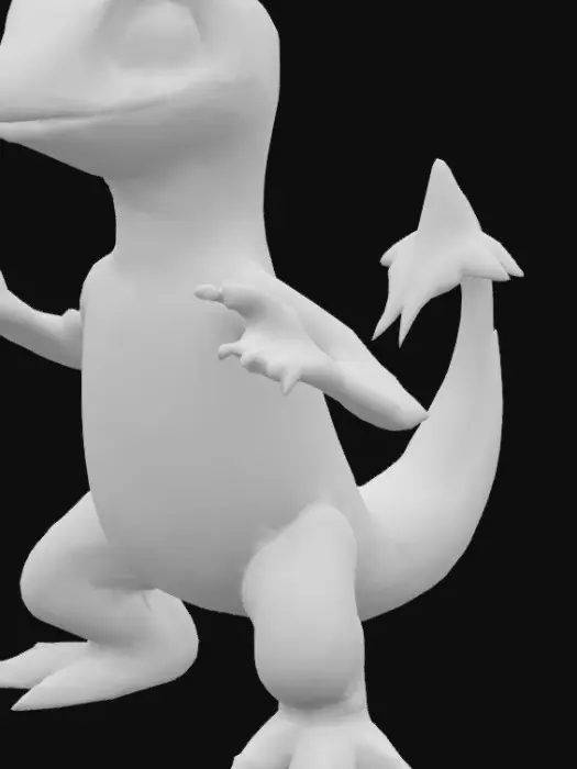 3D model for Charmander combined with a salamander 