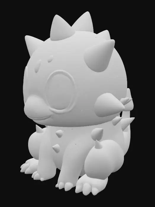 3D model for Pink Spike Pup