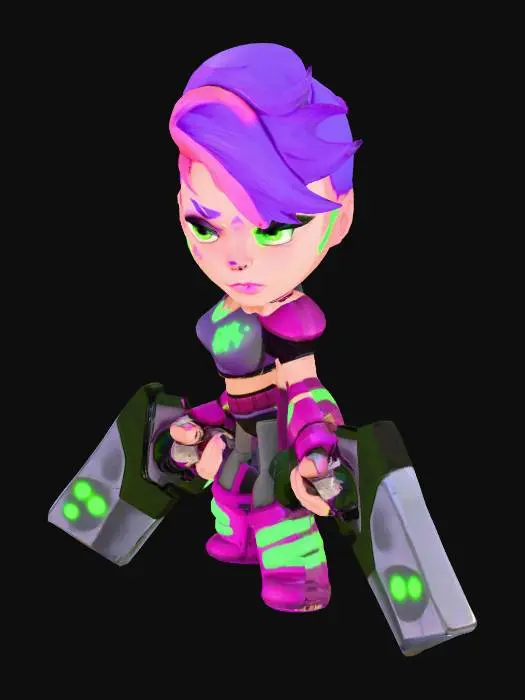 3D model for Cyber Warrior