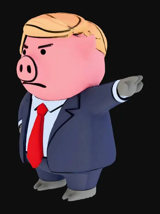 3D model for Donald pig