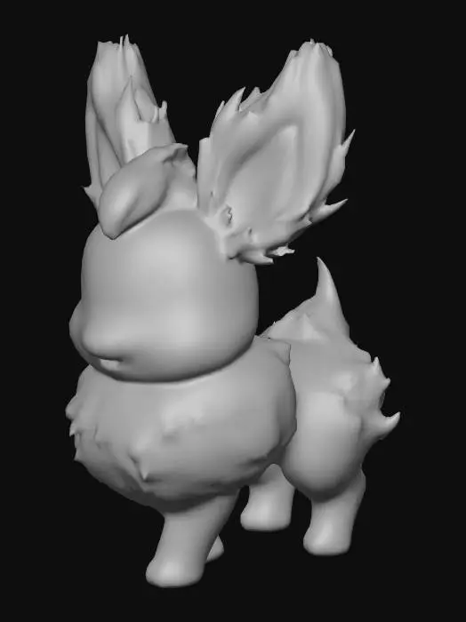 3D model for snow type eeveelution , #Christmas2025#