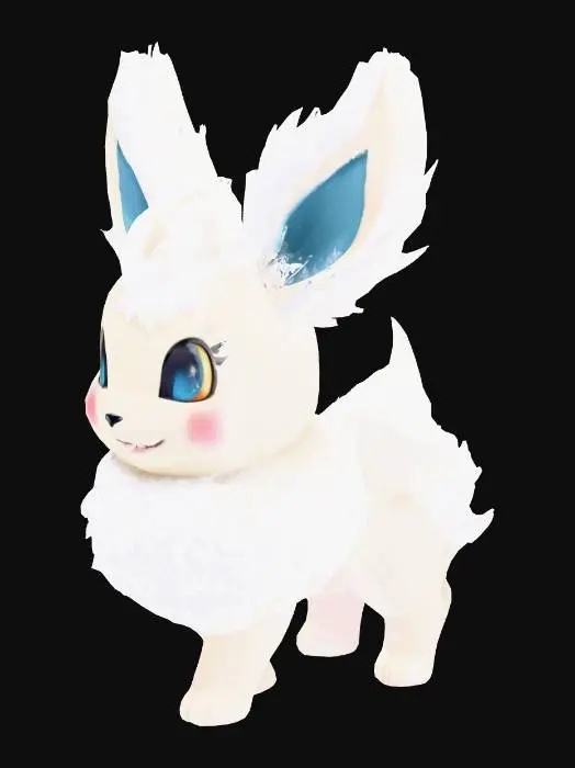 3D model for snow type eeveelution , #Christmas2025#