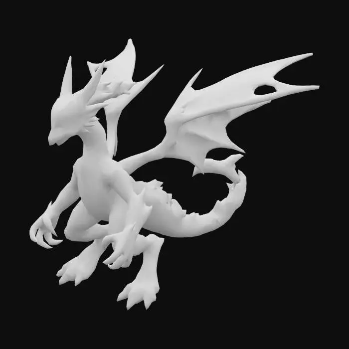 3D model for zecrom Reshiram and kyurem combined