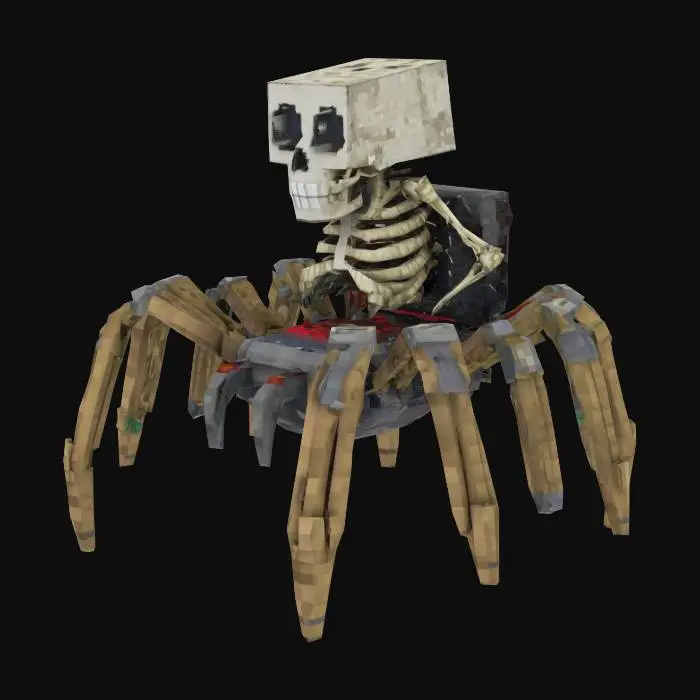 3D model for skeleton jockey from Minecraft