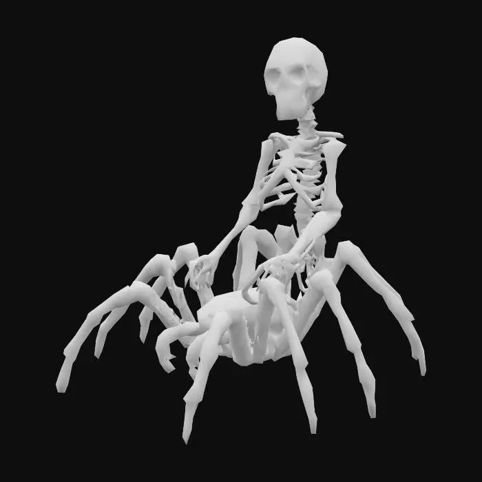 3D model for skeleton jockey from Minecraft