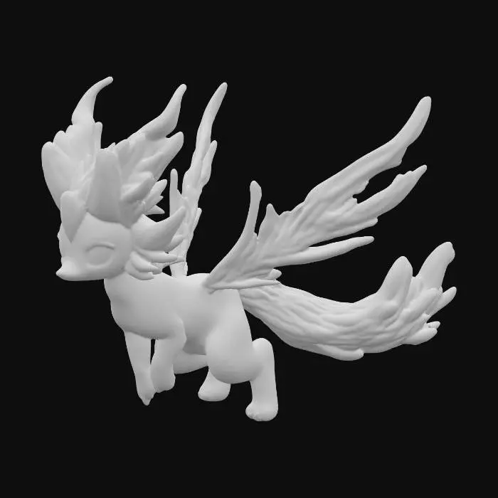 3D model for #PBR# zorua and zeraora combined 