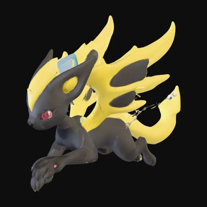3D model for #PBR# zorua and zeraora combined 