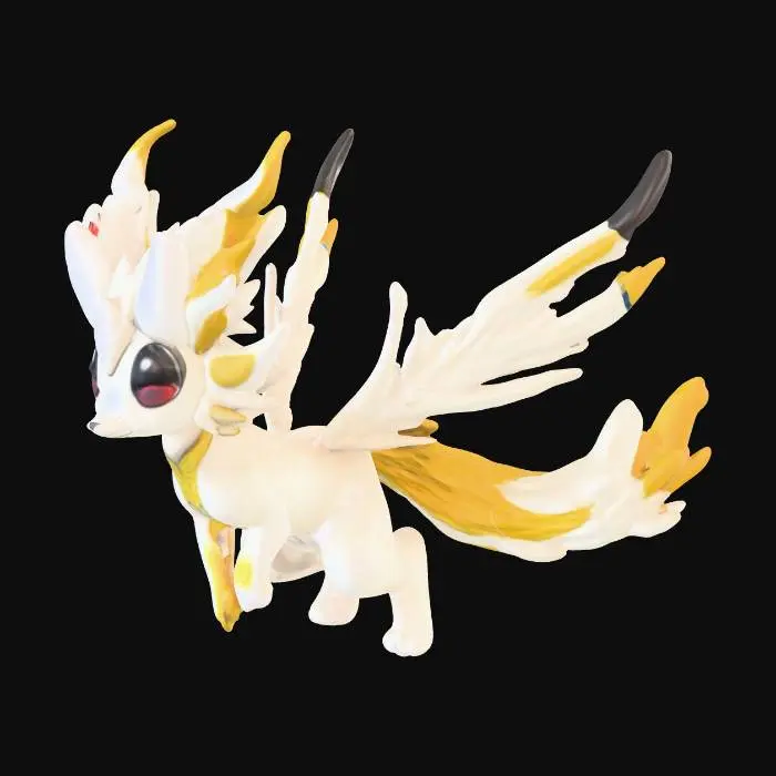 3D model for #PBR# zorua and zeraora combined