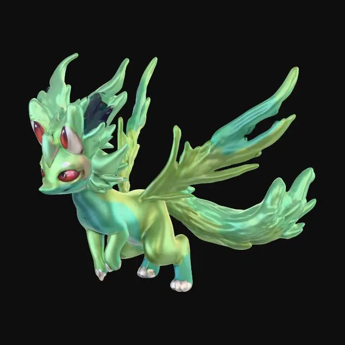 3D model for #PBR# zorua and zeraora combined