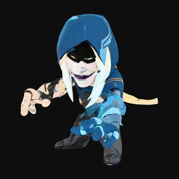 3D model for Mysterious Hooded Figure