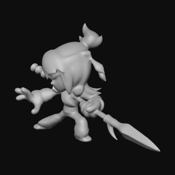 3D model for Warrior Stance