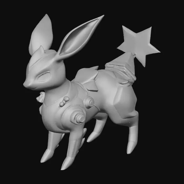 3D model for space type eeveelution