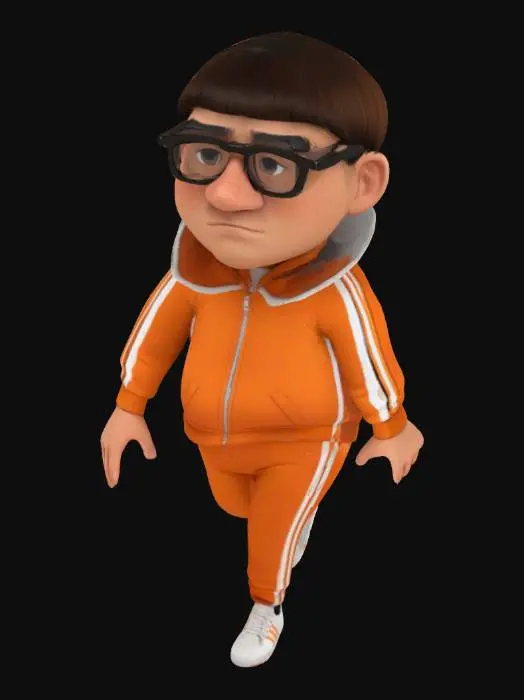 3D model for Gru's Brother in Orange Tracksuit