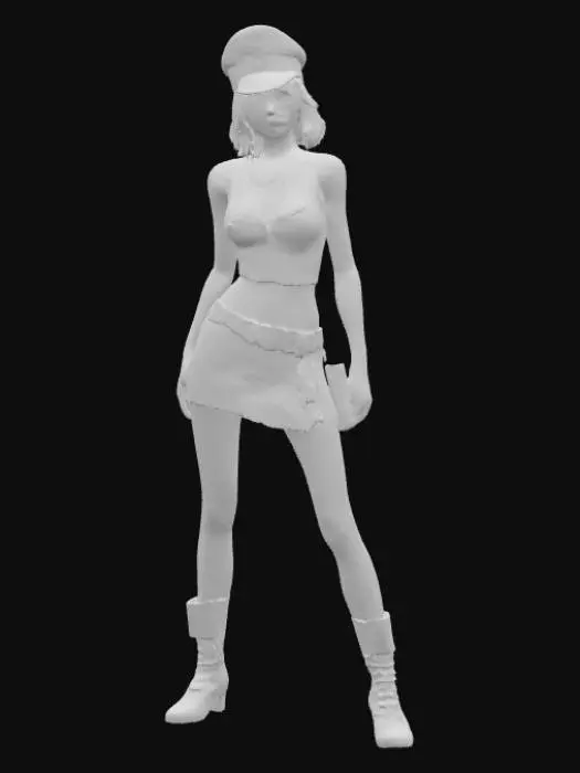 3D model for Police Costume Style