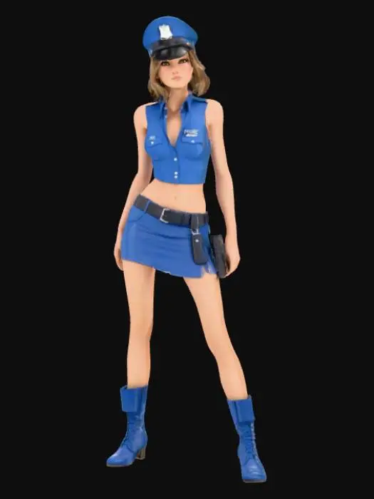 3D model for Police Costume Style