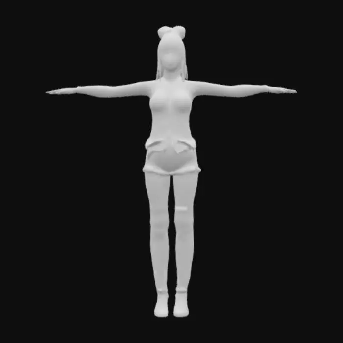 3D model for High detail realistic beautiful retro Victorian Lolita showgirl in a short sleeveless dress. hair in a bun. full length standing in a game ready T-pose. feet shoulder width apart. Hi resolution PBR textures. realistic anatomy and perfectly formed facial features. game ready T-pose optimised for animation and rigging