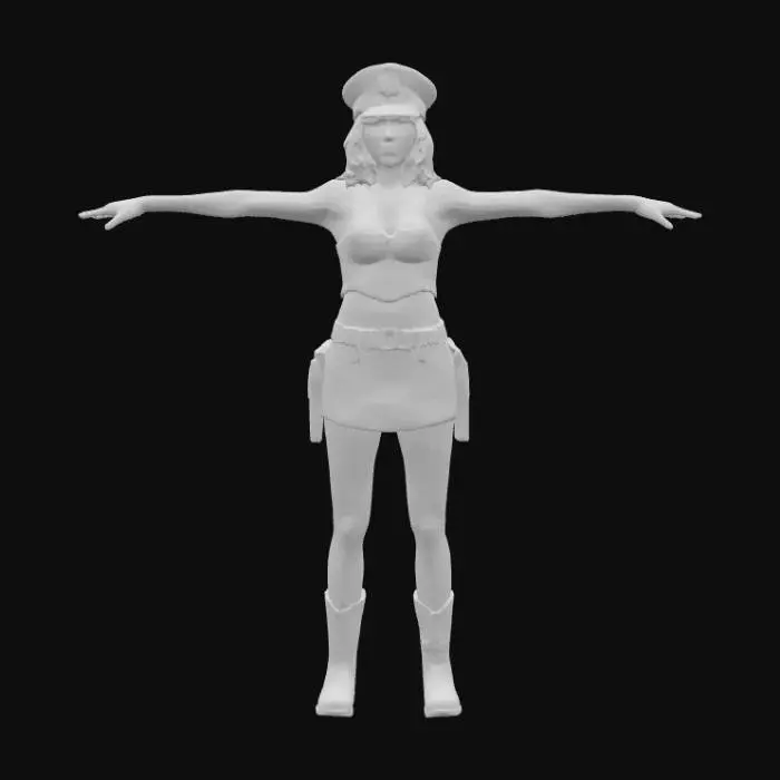 3D model for Police Costume Style