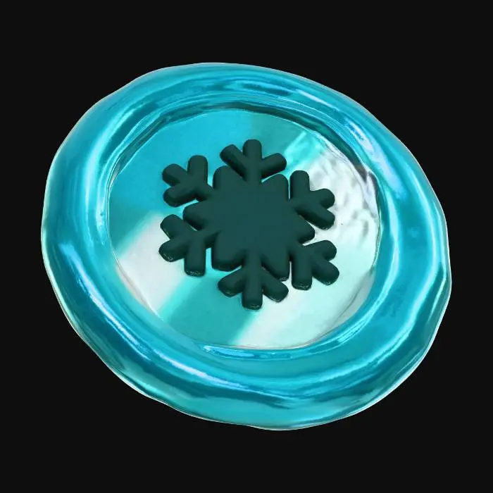 3D model for Snowflake Coin épaisse
