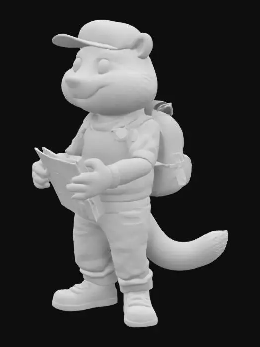 3D model for Raccoon Reader