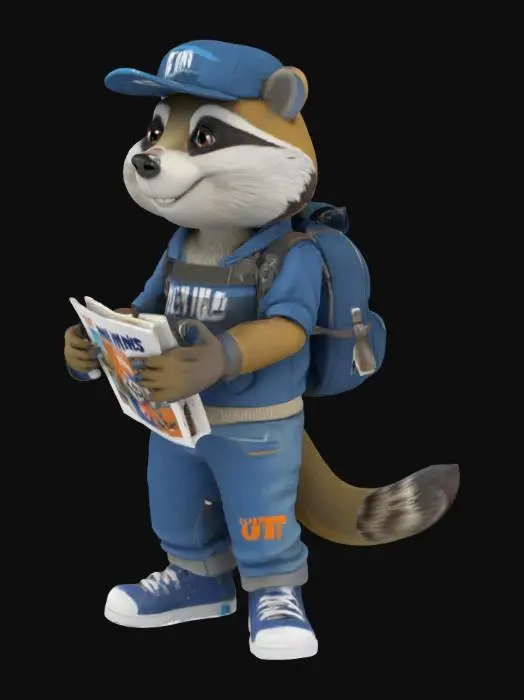 3D model for Raccoon Reader