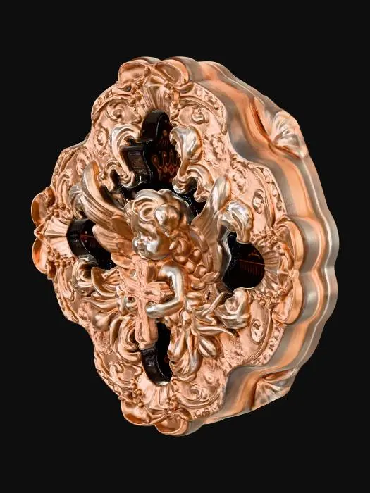 3D model for Midnight Rose Medallion