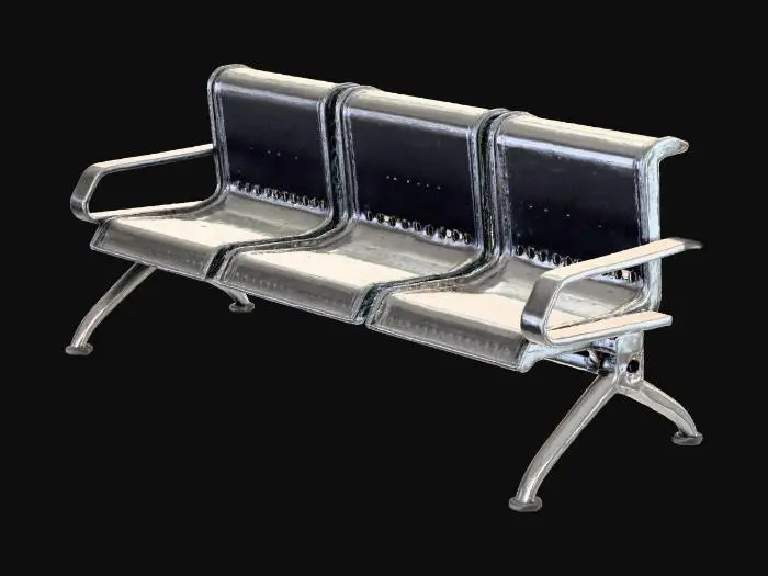 3D model for Airport Seating Trio