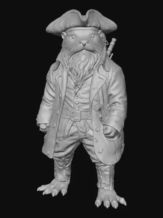 3D model for Pirate Otter Captain