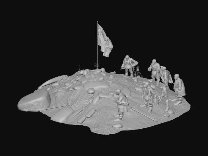 3D model for Irish flag warzone