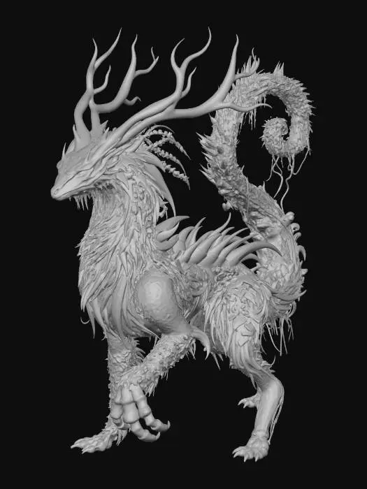 3D model for Desert Verdant Dragon