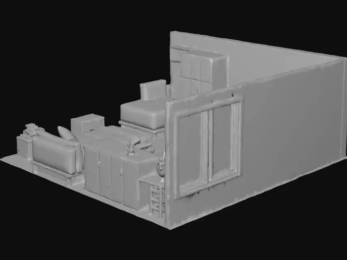 3D model for I would like a 3D model divided into several parts of an apartment in order to make a home on VRChat.