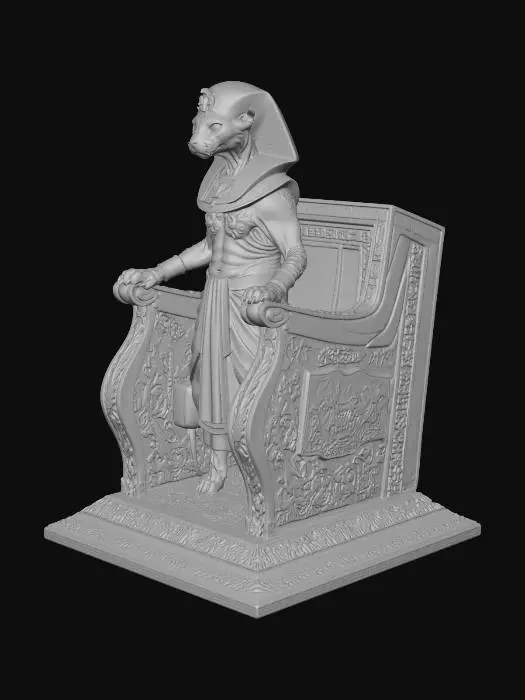 3D model for Pharaoh Sphynx