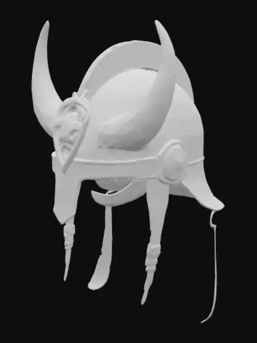 3D model for wearable viking helmet