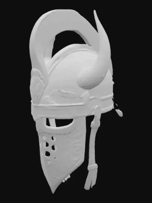 3D model for wearable viking helmet