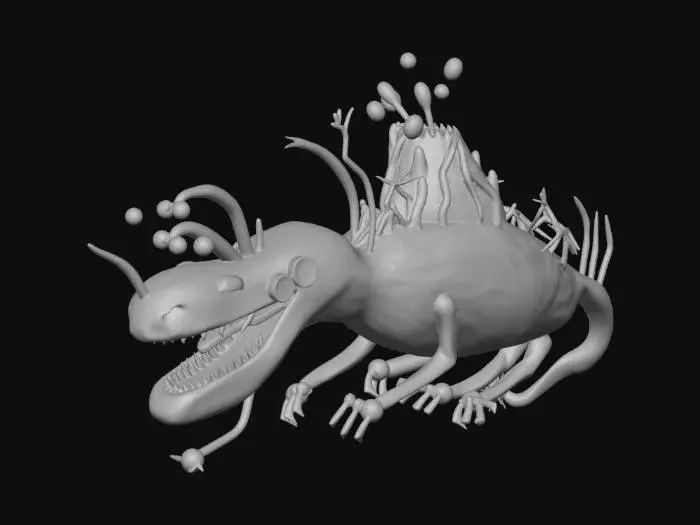 3D model for Lava creature