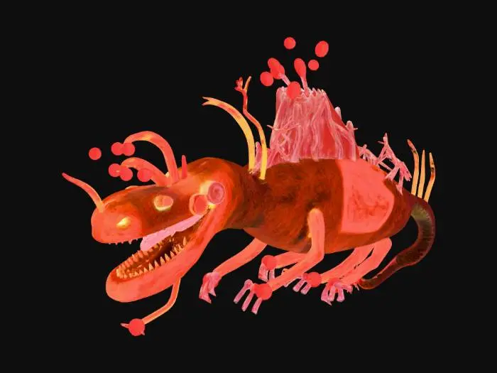 3D model for Lava creature