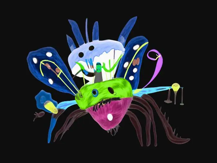 3D model for Rainbow Dragon