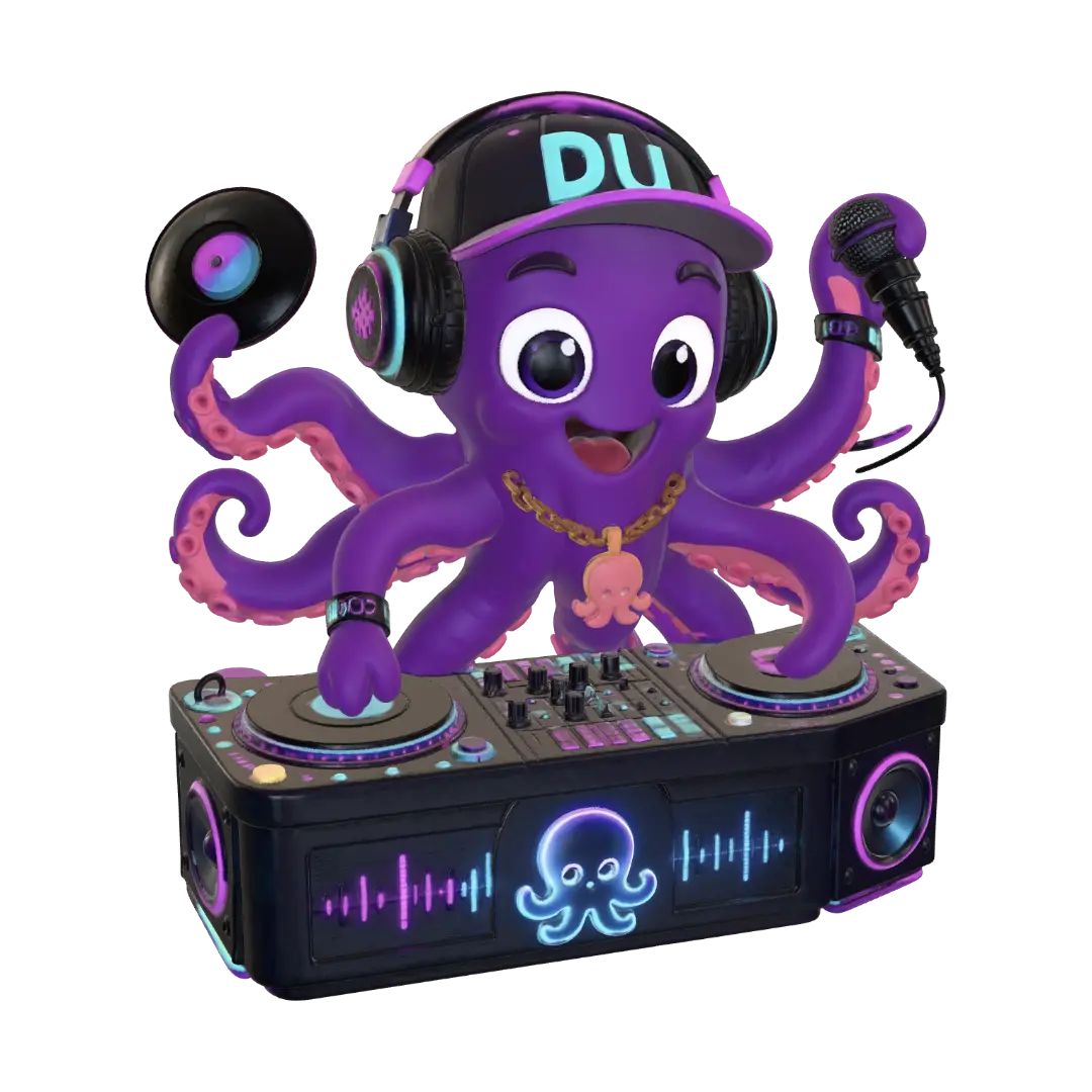 OCTOBEAT - Dj 3D model, vytvořený pomocí AI